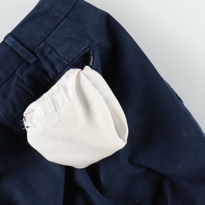 Ralph Lauren POLO by Ralph Lauren CUSTOM FIT PANT Chino Pants Men's W34 equivalent cotton navy blue type Vintage Second Hand