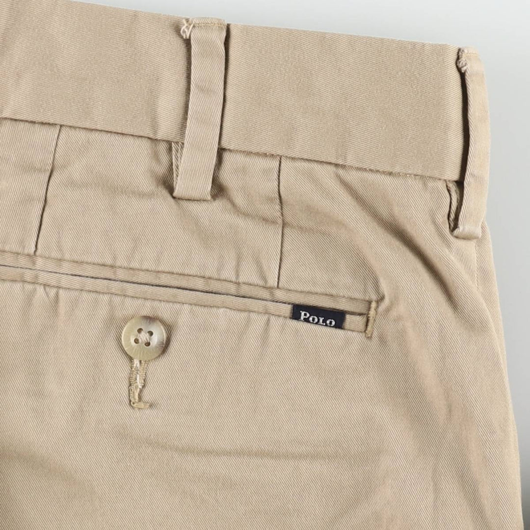 Ralph Lauren POLO RALPH LAUREN Stretch Classic Fit Chino Pants, Men's Size W33 (approx.) cotton Beige type Vintage Second Hand