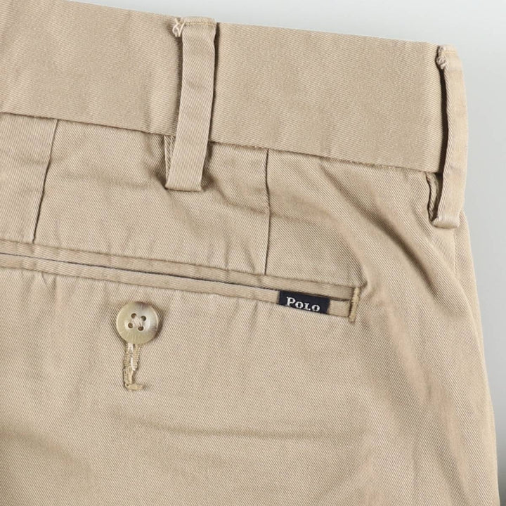 Ralph Lauren POLO RALPH LAUREN Stretch Classic Fit Chino Pants, Men's Size W33 (approx.) cotton Beige type Vintage Second Hand