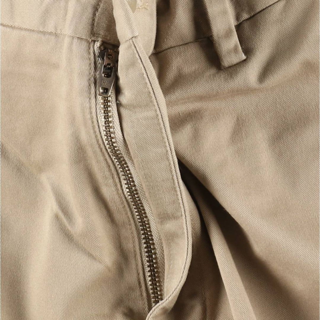Ralph Lauren POLO RALPH LAUREN Stretch Classic Fit Chino Pants, Men's Size W33 (approx.) cotton Beige type Vintage Second Hand