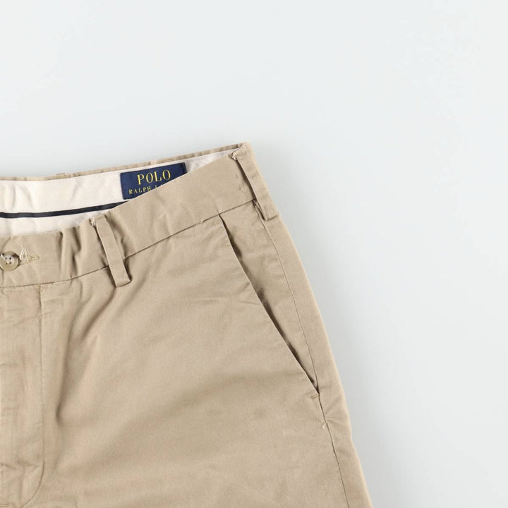 Ralph Lauren POLO RALPH LAUREN Stretch Classic Fit Chino Pants, Men's Size W33 (approx.) cotton Beige type Vintage Second Hand