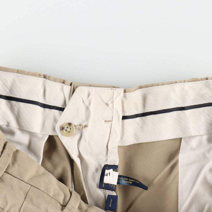 Ralph Lauren POLO RALPH LAUREN Stretch Classic Fit Chino Pants, Men's Size W33 (approx.) cotton Beige type Vintage Second Hand