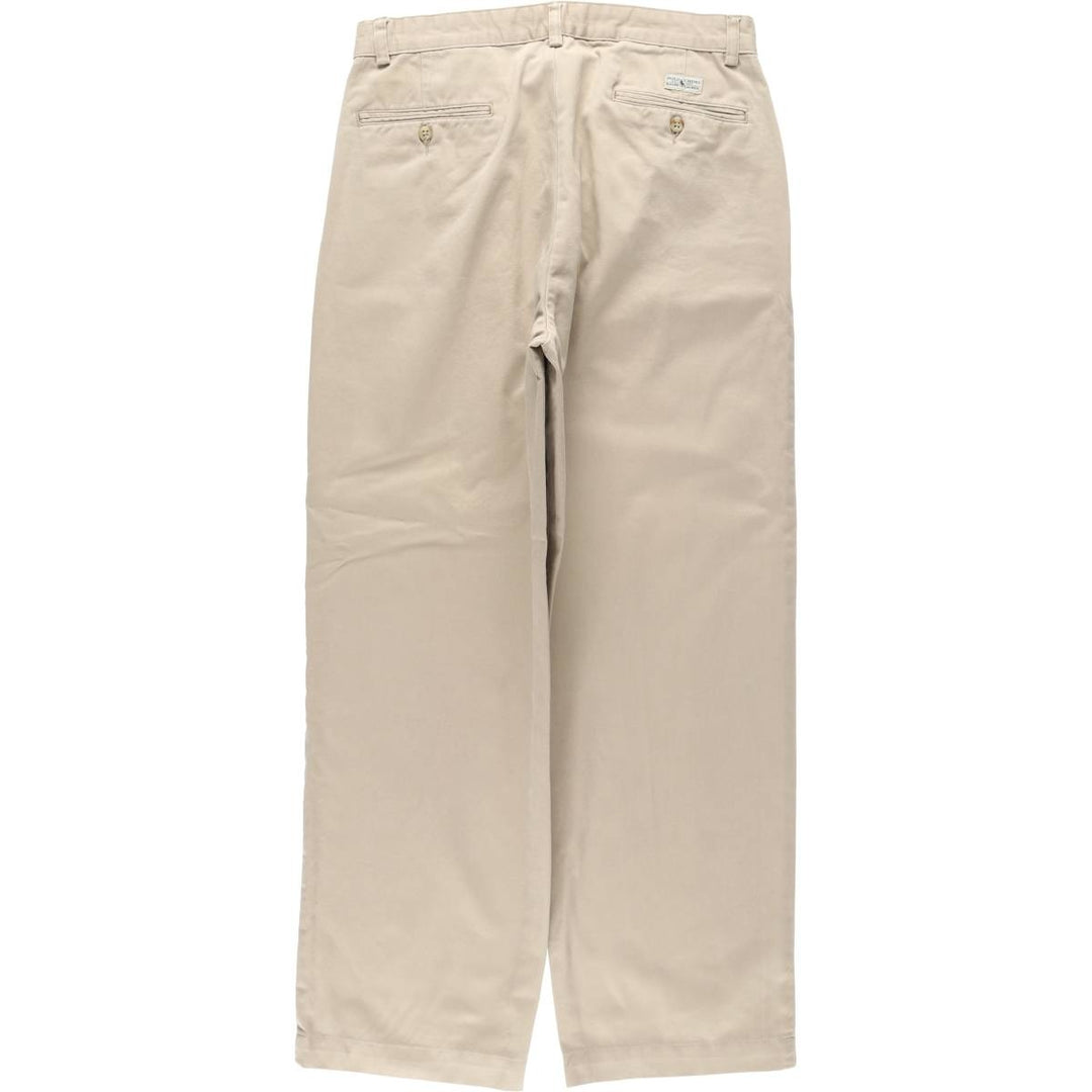 Ralph Lauren Polo Ralph Lauren Andrew Pant Two-pleat Chino Pants Men's Size W32 cotton Beige type Vintage Second Hand