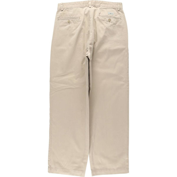 Ralph Lauren Polo Ralph Lauren Andrew Pant Two-pleat Chino Pants Men's Size W32 cotton Beige type Vintage Second Hand