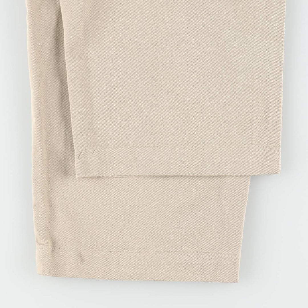 Ralph Lauren Polo Ralph Lauren Andrew Pant Two-pleat Chino Pants Men's Size W32 cotton Beige type Vintage Second Hand