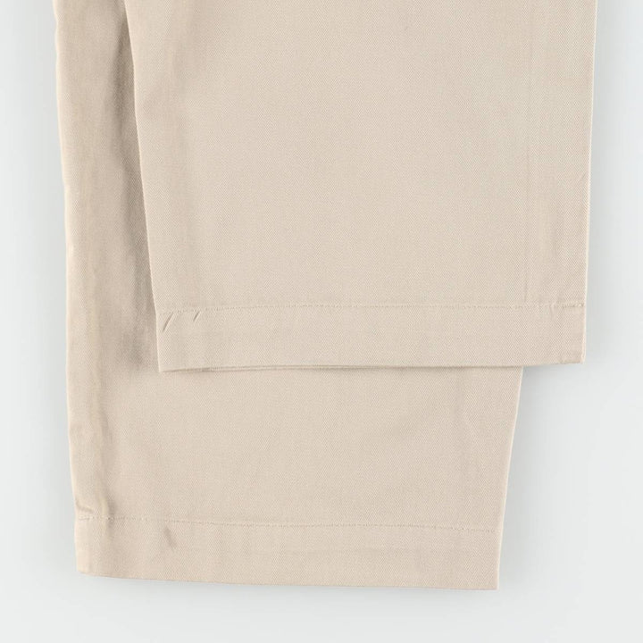 Ralph Lauren Polo Ralph Lauren Andrew Pant Two-pleat Chino Pants Men's Size W32 cotton Beige type Vintage Second Hand