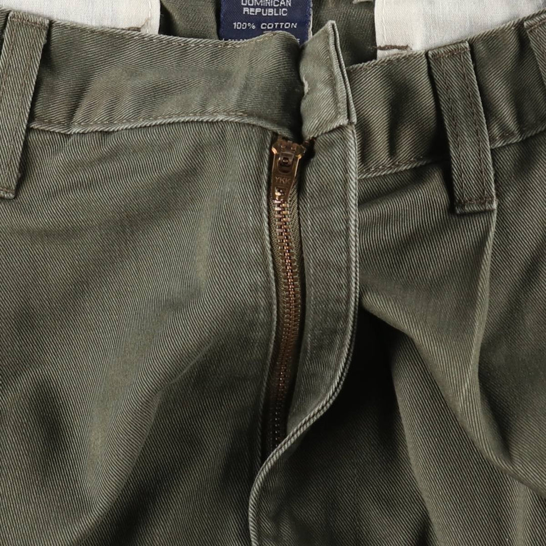 Ralph Lauren CHAPS Two-Pleat Chino Pants, Men's Size W30 (approx.) cotton Khaki type Vintage Second Hand