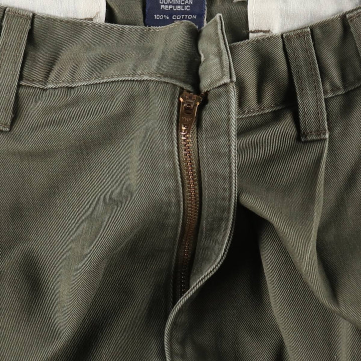 Ralph Lauren CHAPS Two-Pleat Chino Pants, Men's Size W30 (approx.) cotton Khaki type Vintage Second Hand