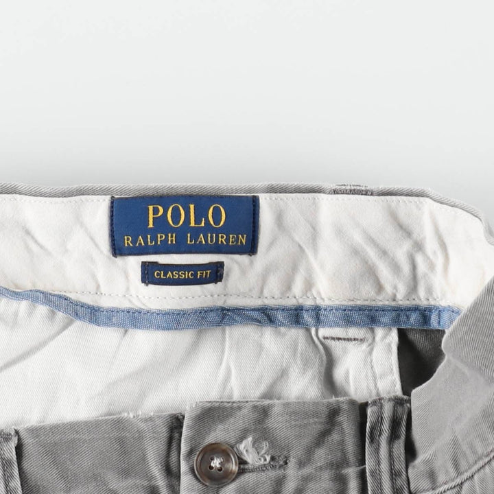 Ralph Lauren POLO RALPH LAUREN CLASSIC FIT Chino Pants, Men's W35 (approx.) unclear gray type Vintage Second Hand