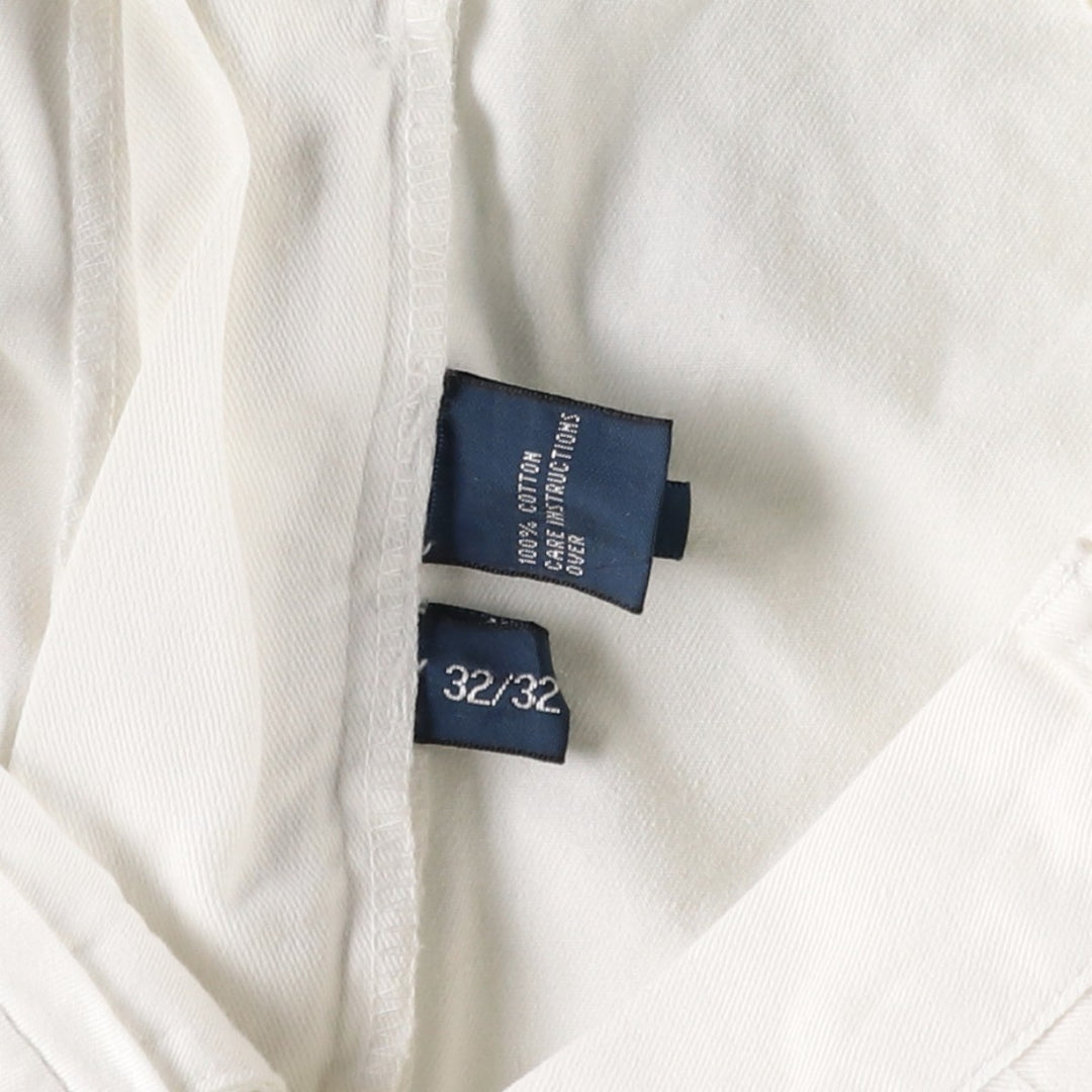 Ralph Lauren POLO by Ralph Lauren ANDREW PANT Two-pleat chino pants for men, equivalent to W31 cotton white type Vintage Second Hand