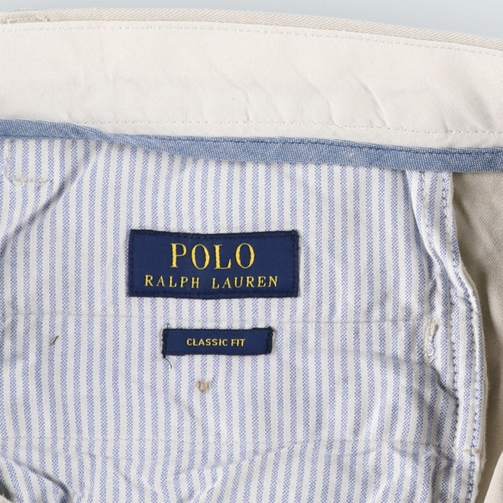 Ralph Lauren POLO RALPH LAUREN Classic Fit Chino Pants, Men's, Size W36 cotton Beige type Vintage Second Hand