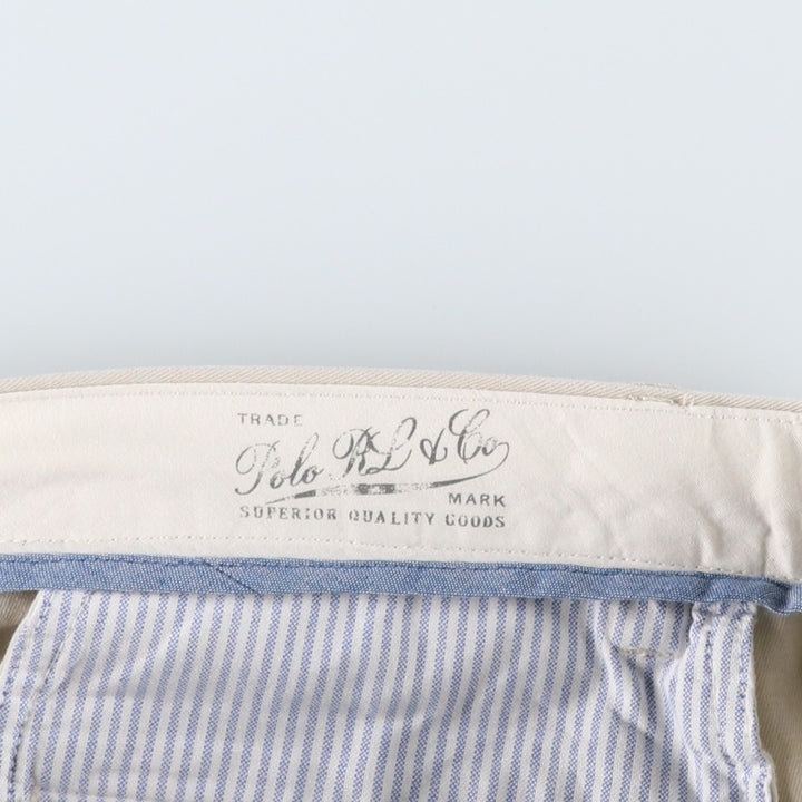 Ralph Lauren POLO RALPH LAUREN Classic Fit Chino Pants, Men's, Size W36 cotton Beige type Vintage Second Hand