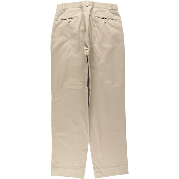 Ralph Lauren POLO by Ralph Lauren Two-pleat Chino Pants for Men, W32 equivalent cotton Beige type Vintage Second Hand