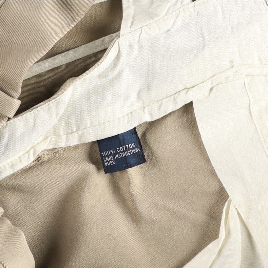 Ralph Lauren POLO by Ralph Lauren Two-pleat Chino Pants for Men, W32 equivalent cotton Beige type Vintage Second Hand