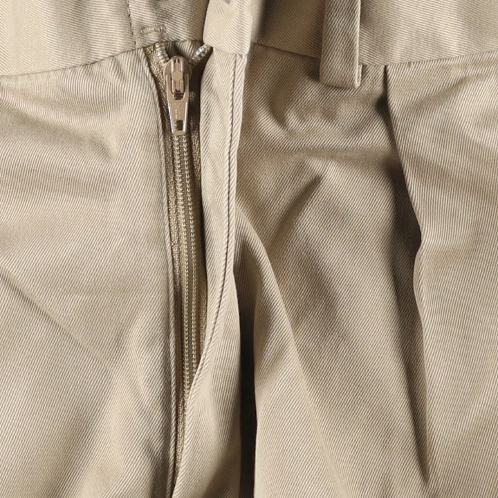 Ralph Lauren POLO by Ralph Lauren Two-pleat Chino Pants for Men, W32 equivalent cotton Beige type Vintage Second Hand