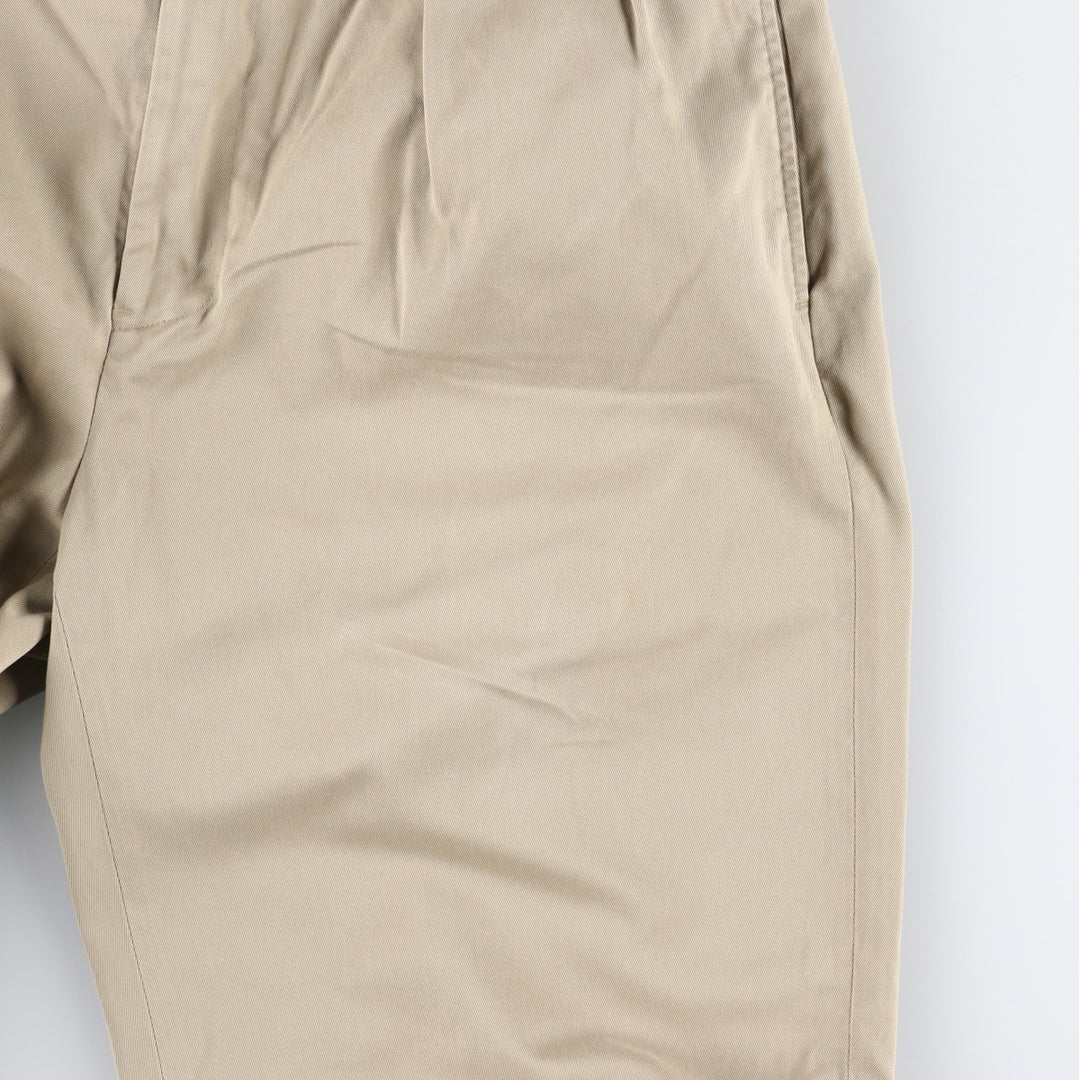 Ralph Lauren POLO by Ralph Lauren Two-pleat Chino Pants for Men, W32 equivalent cotton Beige type Vintage Second Hand