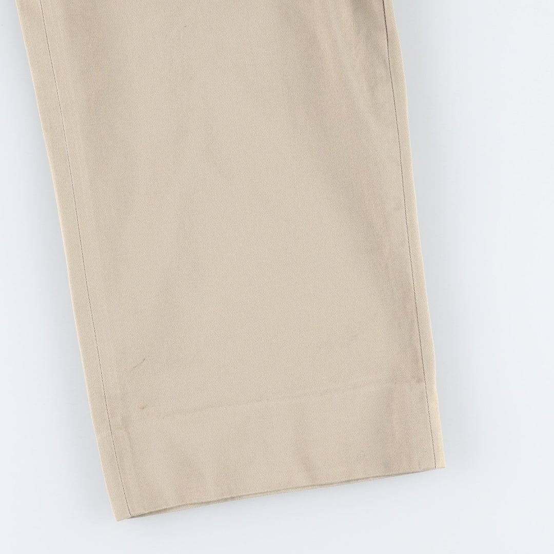 Ralph Lauren POLO by Ralph Lauren Two-pleat Chino Pants for Men, W32 equivalent cotton Beige type Vintage Second Hand