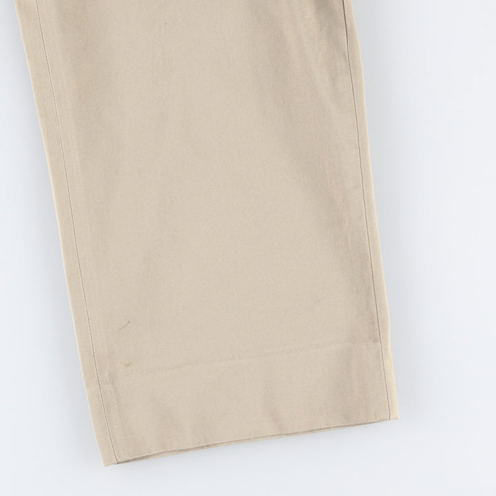 Ralph Lauren POLO by Ralph Lauren Two-pleat Chino Pants for Men, W32 equivalent cotton Beige type Vintage Second Hand