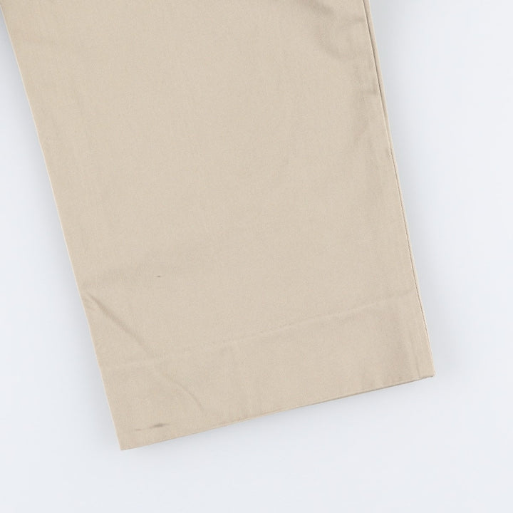 Ralph Lauren POLO by Ralph Lauren Two-pleat Chino Pants for Men, W32 equivalent cotton Beige type Vintage Second Hand
