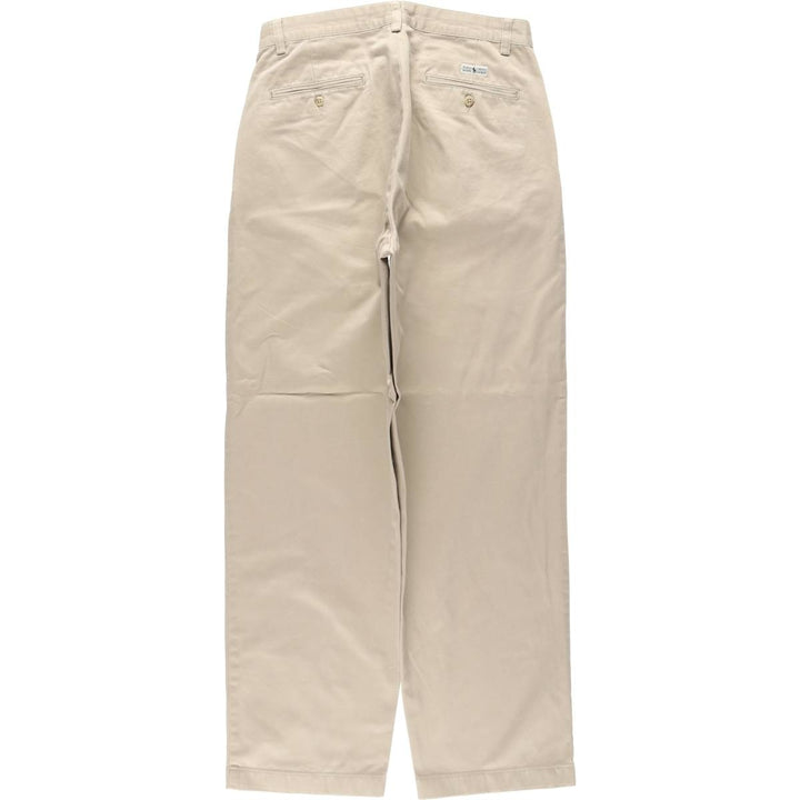 Ralph Lauren Polo Ralph Lauren Andrew Pant Two-pleat Chino Pants Men's Size W32 cotton Beige type Vintage Second Hand