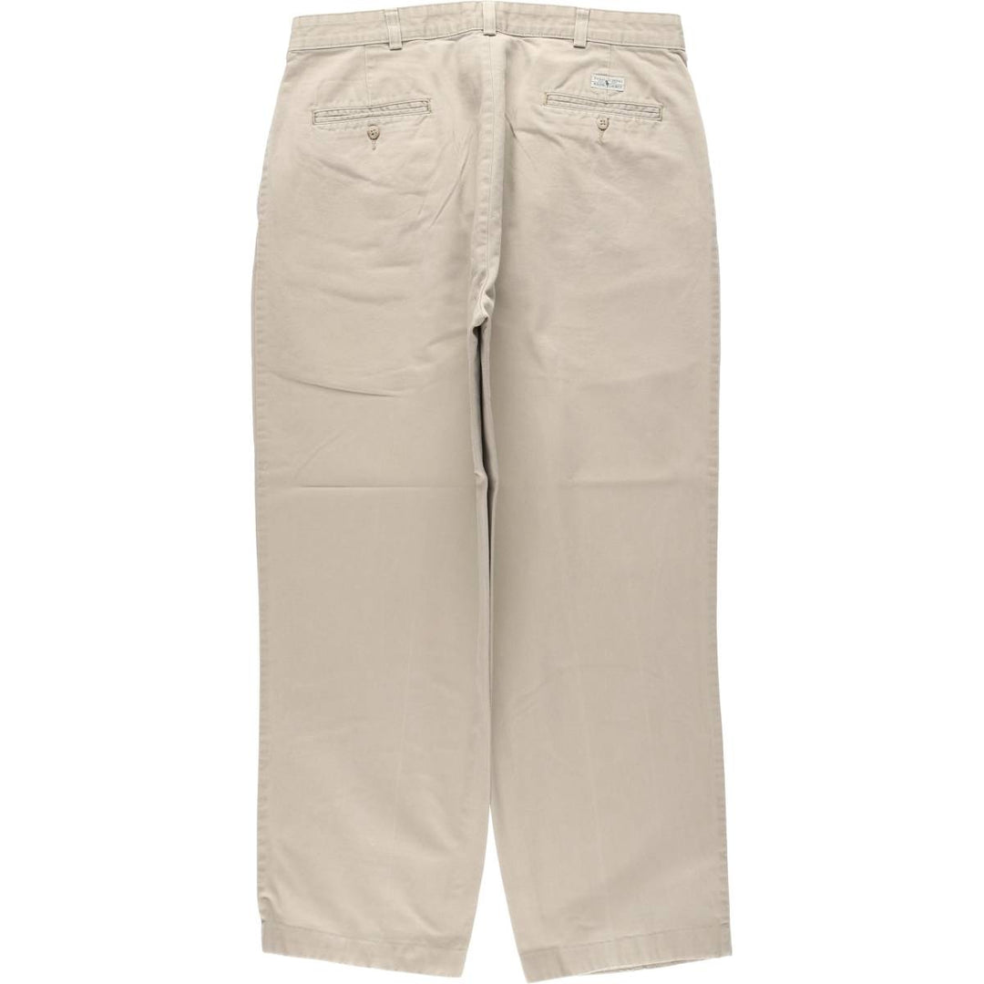 Ralph Lauren Polo Ralph Lauren Andrew Pant Two-pleat Chino Pants Men's Size W34 cotton Beige type Vintage Second Hand