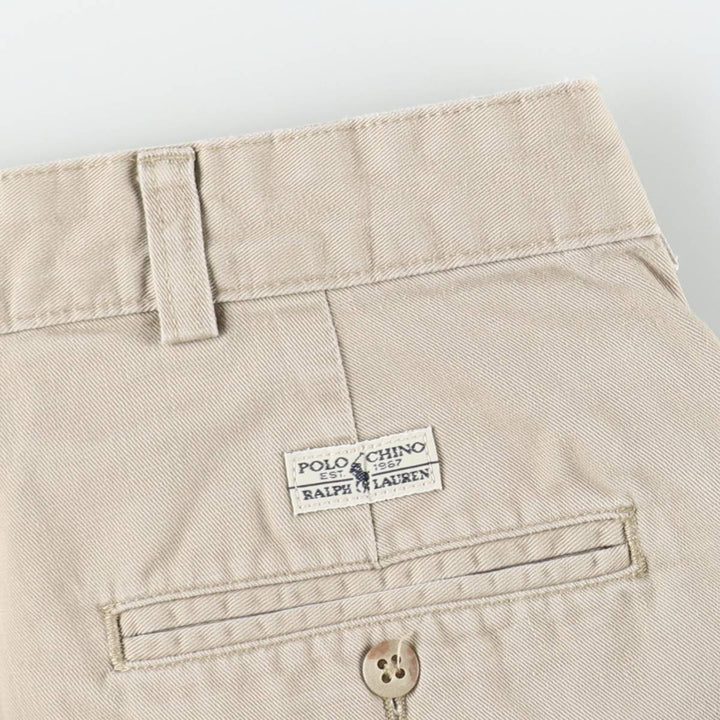 Ralph Lauren Polo Ralph Lauren Andrew Pant Two-pleat Chino Pants Men's Size W34 cotton Beige type Vintage Second Hand