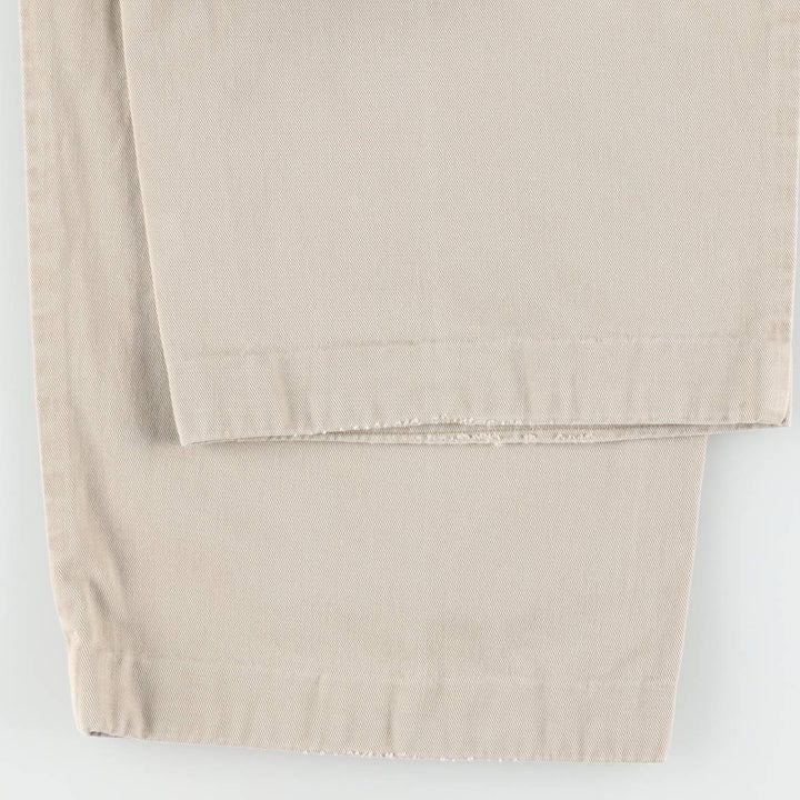 Ralph Lauren Polo Ralph Lauren Andrew Pant Two-pleat Chino Pants Men's Size W34 cotton Beige type Vintage Second Hand