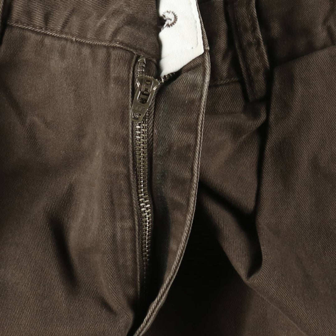 Ralph Lauren POLO by Ralph Lauren ANDREW PANT Two-pleat chino pants for men, equivalent to W31 cotton brown type Vintage Second Hand