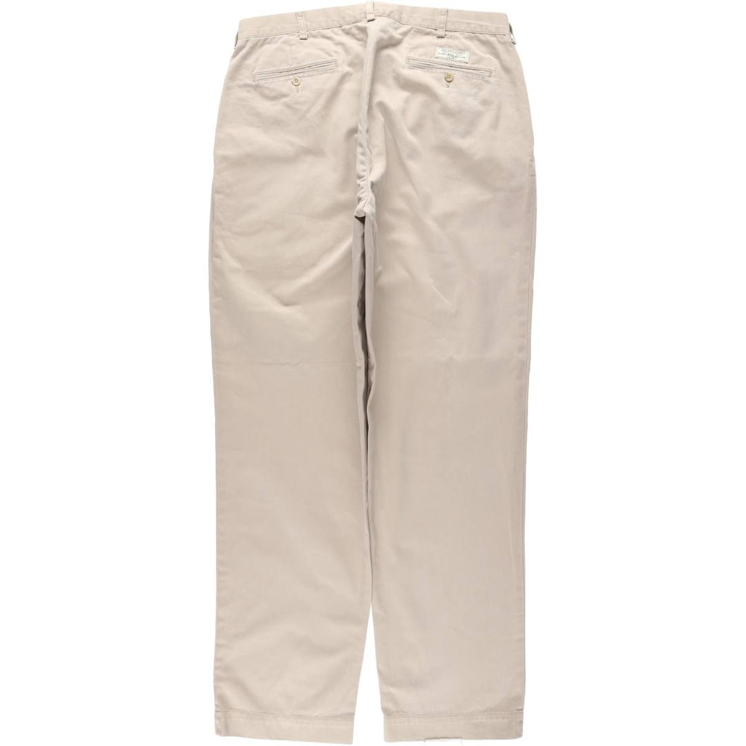 Ralph Lauren POLO by Ralph Lauren ANDREW PANT Two-pleat chino pants for men, equivalent to w36 cotton Beige type Vintage Second Hand