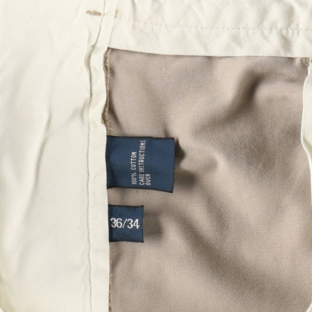 Ralph Lauren POLO by Ralph Lauren ANDREW PANT Two-pleat chino pants for men, equivalent to w36 cotton Beige type Vintage Second Hand