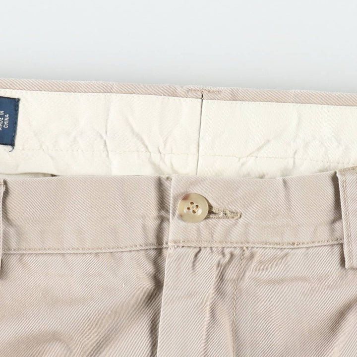 Ralph Lauren POLO by Ralph Lauren ANDREW PANT Two-pleat chino pants for men, equivalent to w36 cotton Beige type Vintage Second Hand