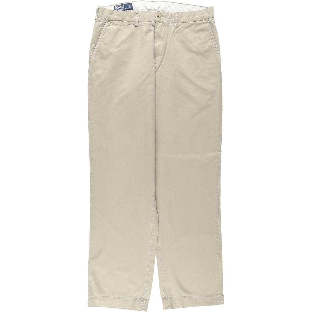 Ralph Lauren POLO by Ralph Lauren PRESTON PANT Chino pants for men, equivalent to w34 cotton Beige type Vintage Second Hand