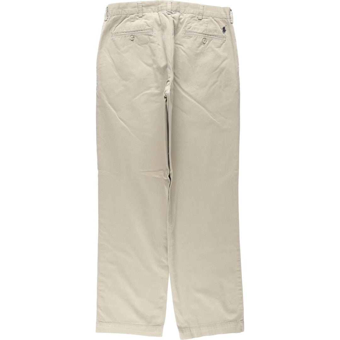 Ralph Lauren POLO by Ralph Lauren PRESTON PANT Chino pants for men, equivalent to w34 cotton Beige type Vintage Second Hand