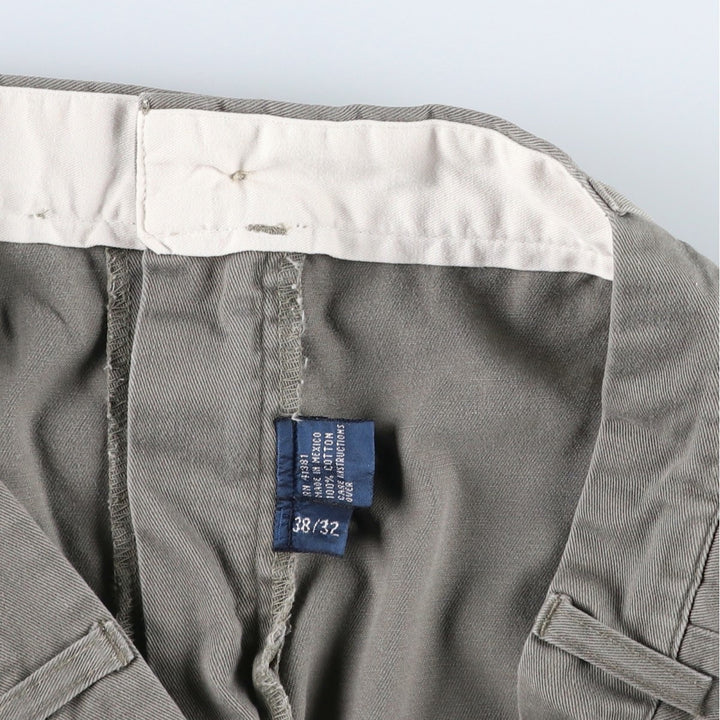 Ralph Lauren POLO by Ralph Lauren HAMMOND PANT, two-pleat chino pants, men's w36 equivalent cotton Khaki type sage green Vintage Second Hand