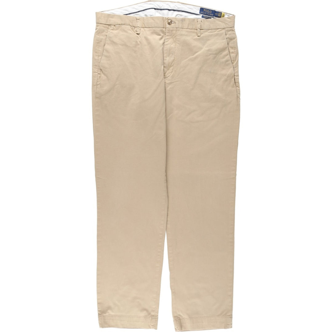 Ralph Lauren POLO RALPH LAUREN STRAIGHT FIT Chino Pants, Men's W37 (approx.) cotton Beige type Vintage Second Hand
