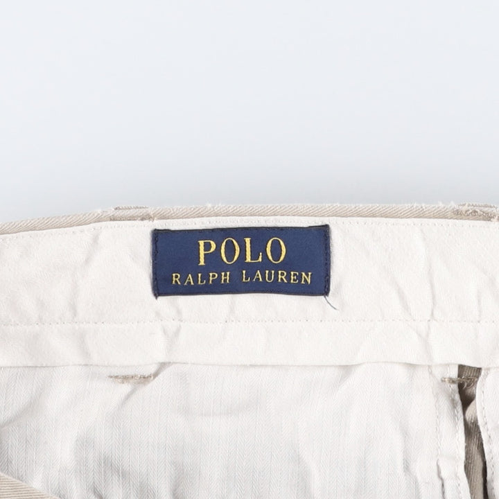 Ralph Lauren POLO RALPH LAUREN CLASSIC FIT Chino Pants, Made in Sri Lanka, Men's Size W34 (approx.) cotton Beige type Vintage Second Hand