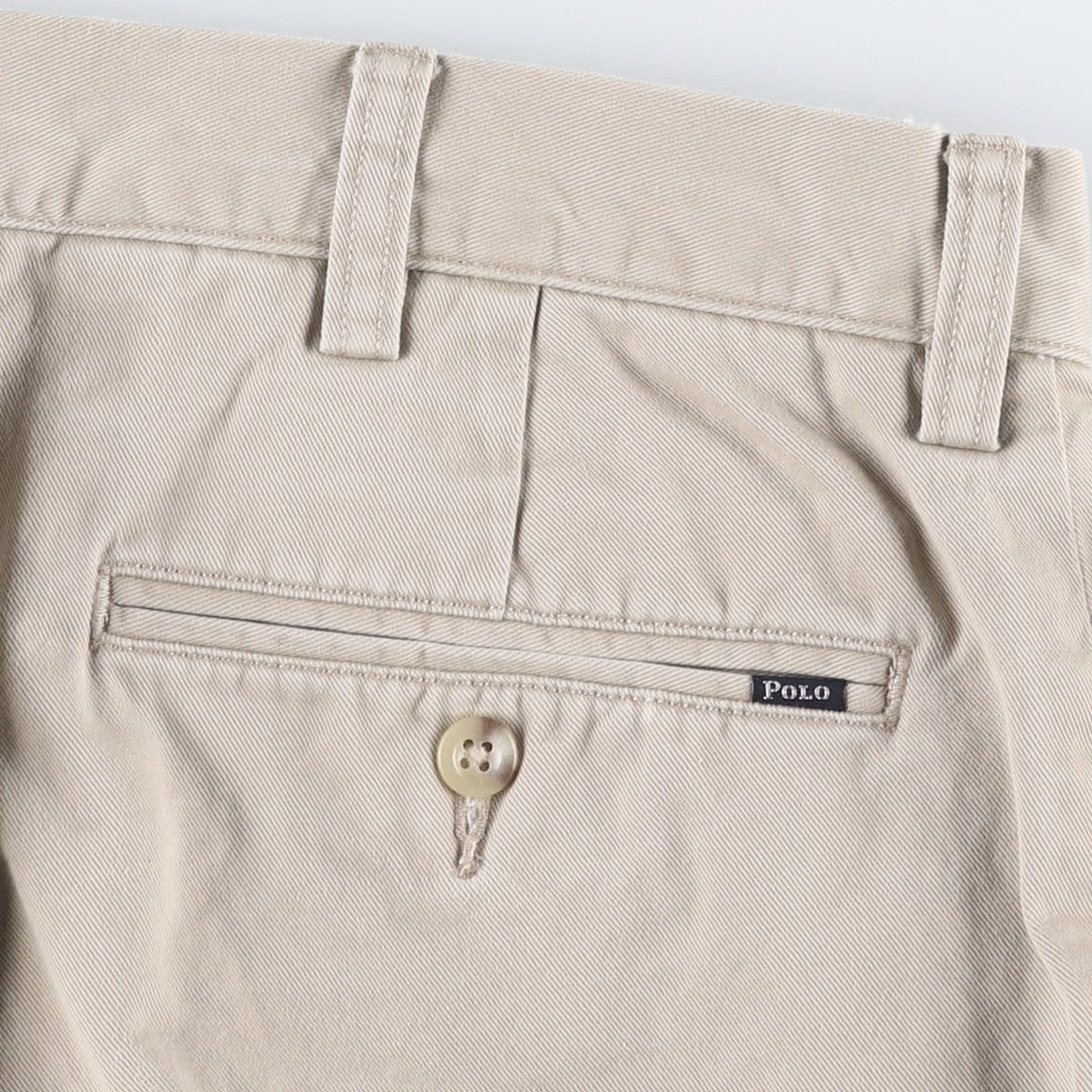 Ralph Lauren POLO RALPH LAUREN CLASSIC FIT Chino Pants, Made in Sri Lanka, Men's Size W34 (approx.) cotton Beige type Vintage Second Hand