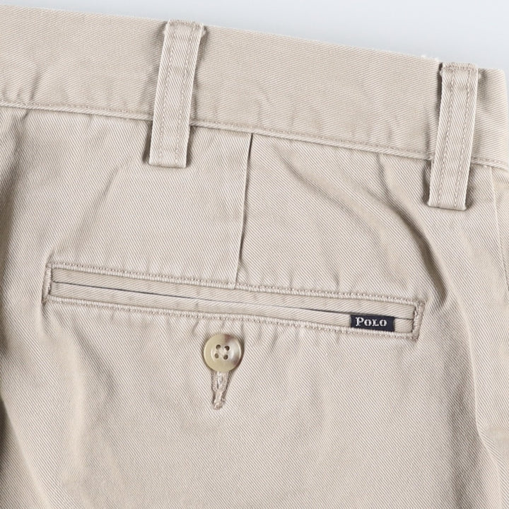 Ralph Lauren POLO RALPH LAUREN CLASSIC FIT Chino Pants, Made in Sri Lanka, Men's Size W34 (approx.) cotton Beige type Vintage Second Hand