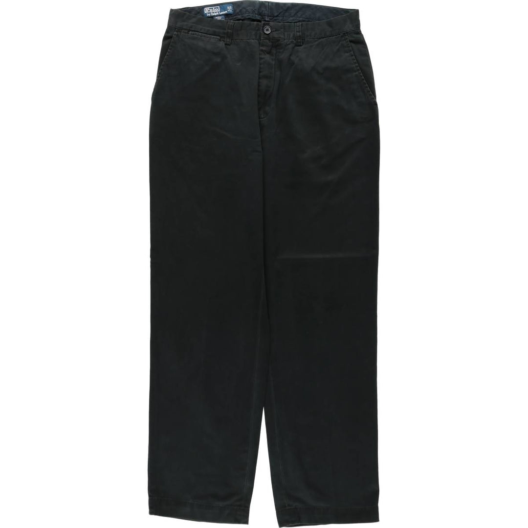Ralph Lauren POLO by Ralph Lauren PROSPECT PANT Chino pants for men, equivalent to W32 cotton black type Vintage Second Hand