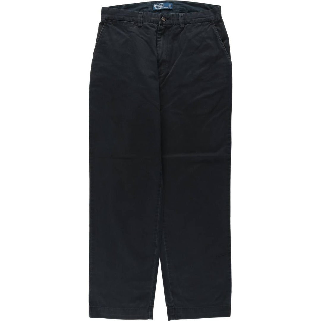 Ralph Lauren POLO by Ralph Lauren Chino Pants Men's W32 equivalent cotton black type Vintage Second Hand
