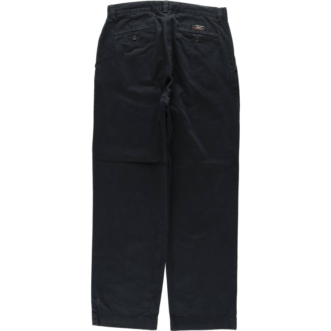 Ralph Lauren POLO by Ralph Lauren Chino Pants Men's W32 equivalent cotton black type Vintage Second Hand