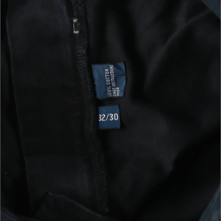Ralph Lauren POLO by Ralph Lauren Chino Pants Men's W32 equivalent cotton black type Vintage Second Hand