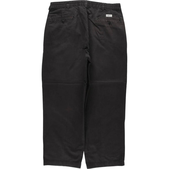 Ralph Lauren Polo Ralph Lauren Andrew Pant Two-pleat Chino Pants Men's W35 cotton black type Vintage Second Hand