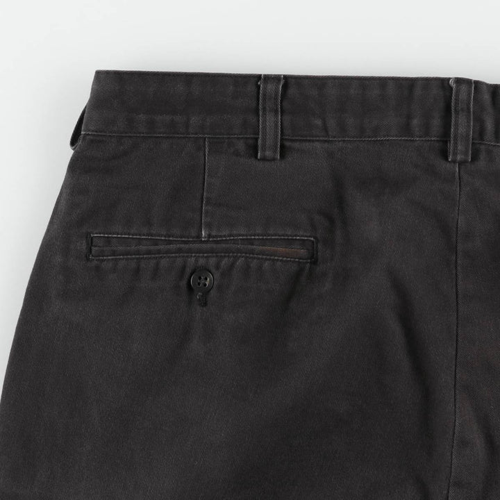 Ralph Lauren Polo Ralph Lauren Andrew Pant Two-pleat Chino Pants Men's W35 cotton black type Vintage Second Hand