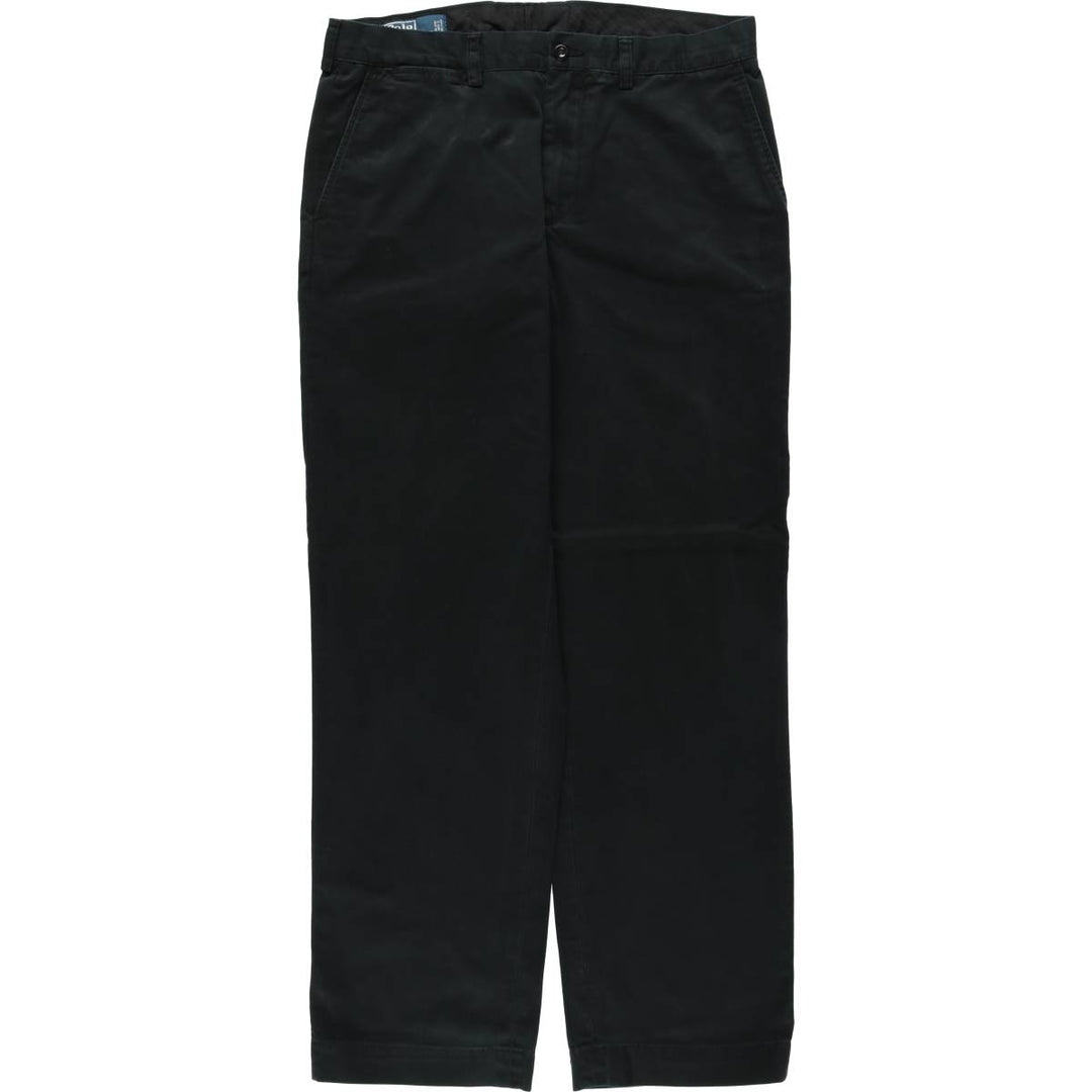 Ralph Lauren POLO by Ralph Lauren PRESTON PANT Chino pants for men, equivalent to w34 cotton black type Vintage Second Hand