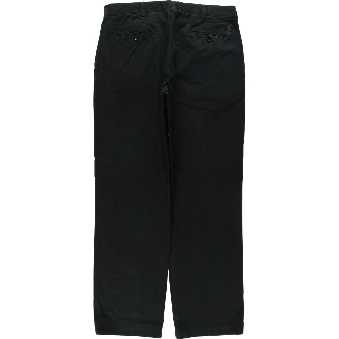 Ralph Lauren POLO by Ralph Lauren PRESTON PANT Chino pants for men, equivalent to w34 cotton black type Vintage Second Hand