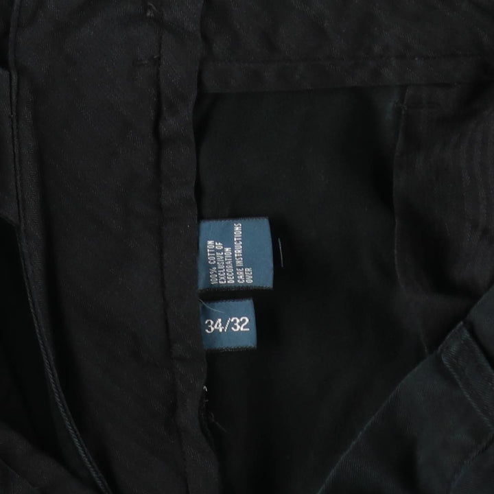 Ralph Lauren POLO by Ralph Lauren PRESTON PANT Chino pants for men, equivalent to w34 cotton black type Vintage Second Hand