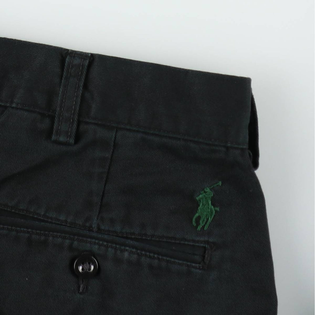 Ralph Lauren POLO by Ralph Lauren PRESTON PANT Chino pants for men, equivalent to w34 cotton black type Vintage Second Hand