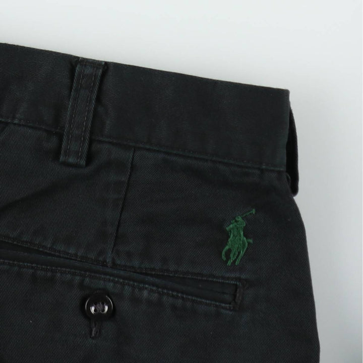 Ralph Lauren POLO by Ralph Lauren PRESTON PANT Chino pants for men, equivalent to w34 cotton black type Vintage Second Hand
