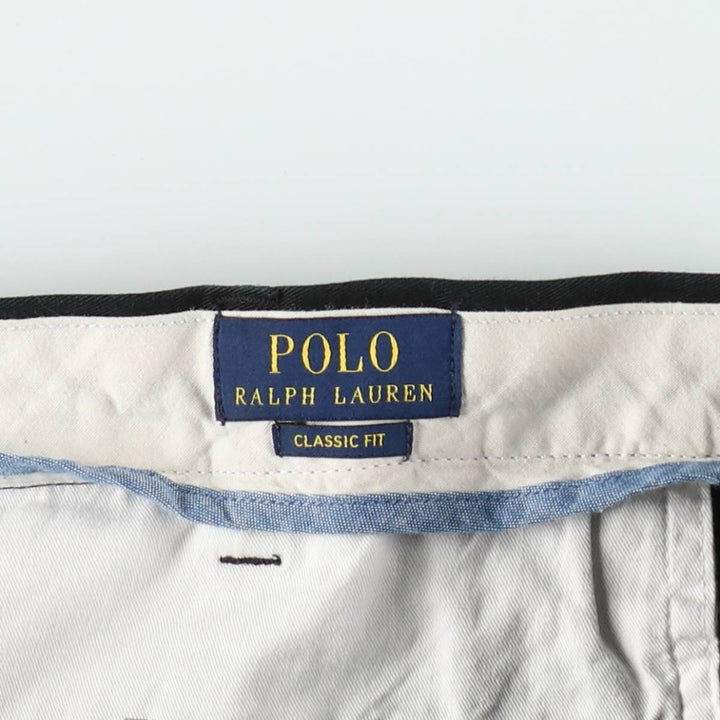 Ralph Lauren POLO RALPH LAUREN Classic Fit Chino Pants, Men's, Size W37 cotton black type Vintage Second Hand